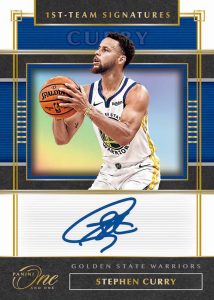 First Team Signatures Gold Stephen Curry MOCK UP