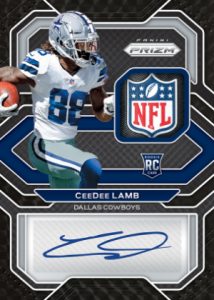 Rookie Patch Auto Prizm Finite Black CeeDee Lamb MOCK UP