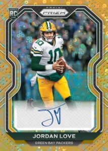 Rookie Auto Prizm No Huddle Gold Jordan Love MOCK UP