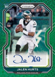 Rookie Autos Prizm Green Scope Jalen Hurts MOCK UP