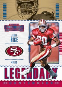 Legendary Contenders Sapphire Jerry Rice MOCK UP