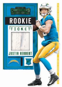 Rookie Ticket Swatches Justin Herbert MOCK UP