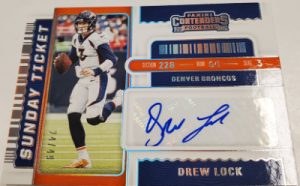 Sunday Ticket Signature Drew Lock