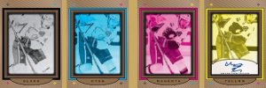 2019-20 Upper Deck Printing Plates Booklet Auto Matthew Tkachuk MOCK UP