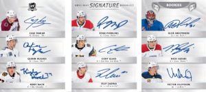 9-Way Signature Booklets Cale Makar, Quinn Hughes, Kirby Dach, Ryan Poehling, Cody Glass, Filip Zadina, Igor Shesterkin, Nick Suzuki, Victor Olofsson MOCK UP