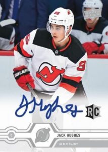 Base Auto Rookies Jack Hughes MOCK UP