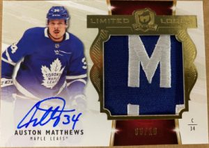 Limited Logos Jumbo Patch Auto Auston Matthews