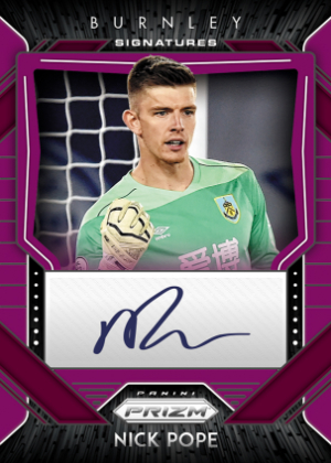 Signatures Prizm Purple Nick Pope MOCK UP