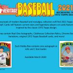 2021 Topps Heritage Baseball