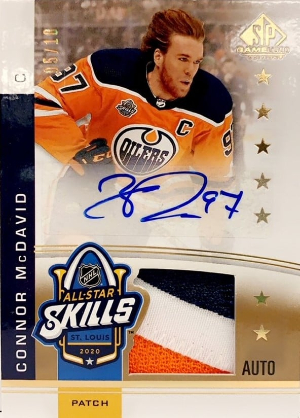 2020 SP Game Used NHL All-Star Skills Relic Blends /150 David Pastrnak  #ASB-PA
