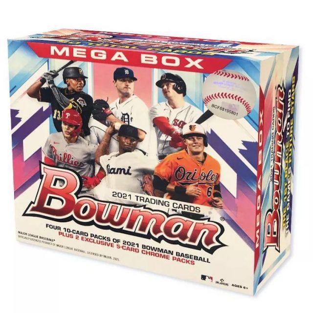2021 Bowman Mega Box Chrome Baseball Card Checklist