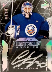 UD Black Lustrous Rookie Signatures Ilya Sorokin