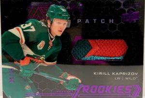 UD Black Obsidian Rookies Jersey Kirill Kaprizov