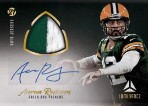 Auto Jersey Gold Aaron Rodgers MOCK UP