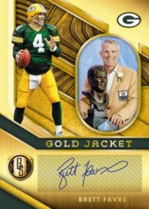 Gold Jacket Signatures Brett Favre MOCK UP