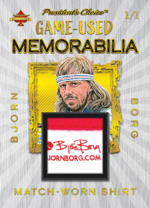 Game-Used Memorabilia Gold Bjorn Borg MOCK UP