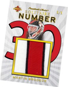 Number Relics Gold Martin Brodeur MOCK UP