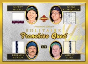 Quad Franchises Mickey Mantle, Bobby Richardson, Thurman Munson, Whitey Ford MOCK UP