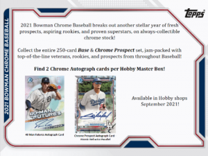 2021 Bowman Chrome Baseball