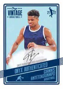Bruce Brown 2021-22 Onyx Vintage Basketball On Card Auto Blue