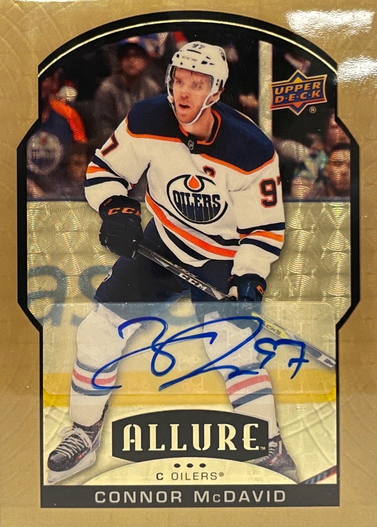 Base Golden Treasures Auto Connor McDavid - Checklistcenter.com