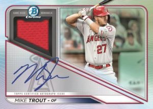 Chrome Auto Relics Mike Trout MOCK UP