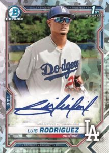 Chrome Prospect Autograph Atomic Refractor Luis Rodriguez MOCK UP