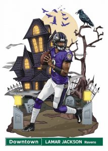 Downtown! Lamar Jackson MOCK UP