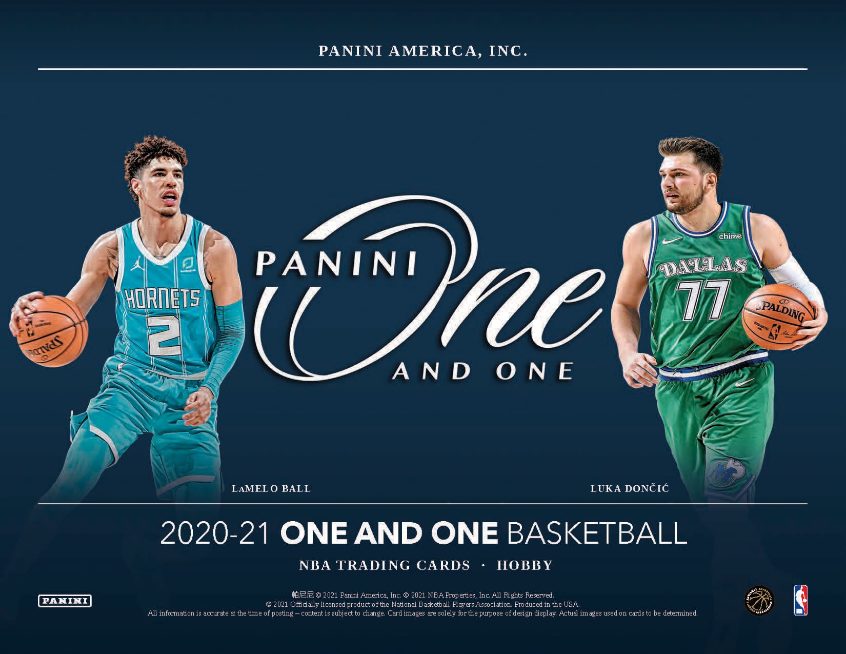 2020-21 Panini One and One - Basketball Card Checklist