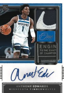 Rookie Dual Jersey Auto Anthony Edwards MOCK UP