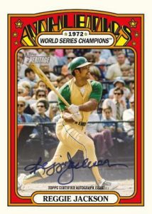 1972 World Series Champion Auto Reggie Jackson MOCK UP