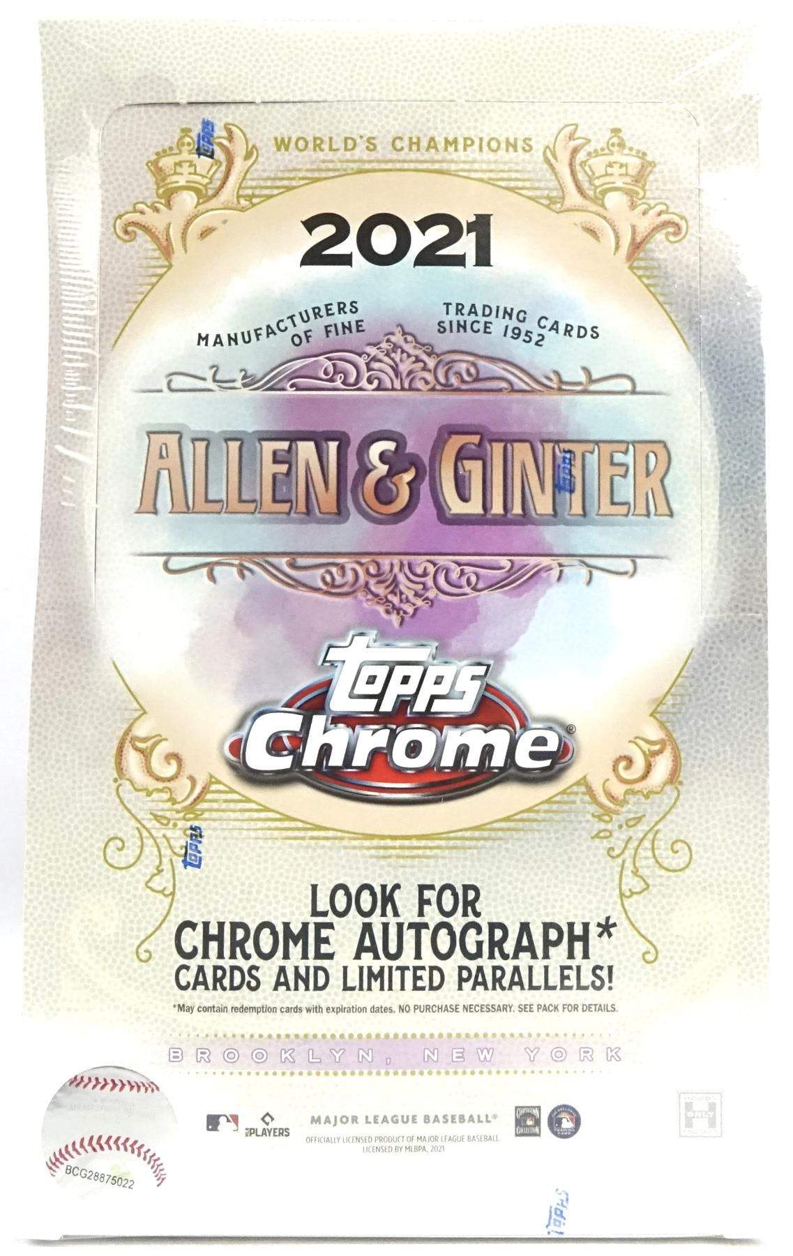 2021 Topps Allen & Ginter Chrome Baseball Card Checklist