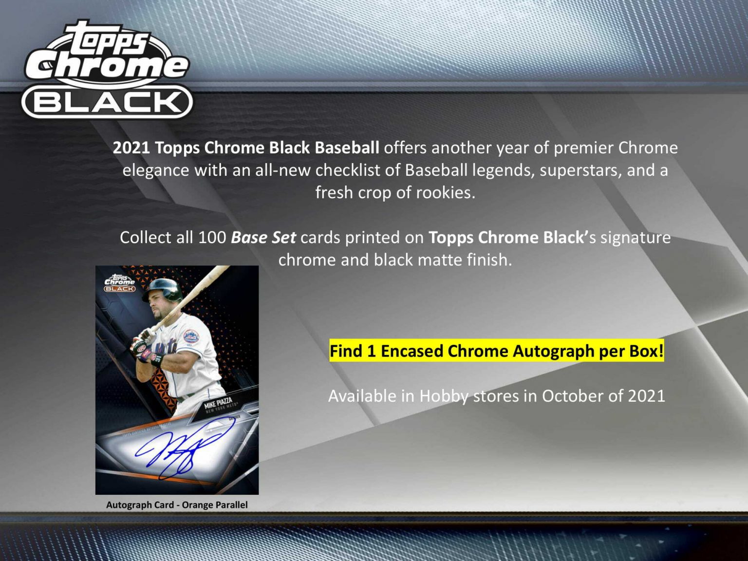 2021 Topps Chrome Black Baseball Card Checklist