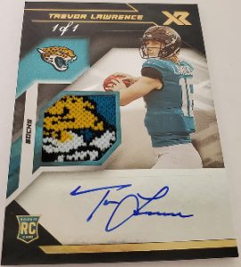 Rookie Swatch Auto Socks Trevor Lawrence