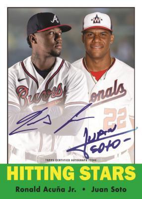 Through the Years Dual Auto Ronald Acuna, Juan Soto MOCK UP