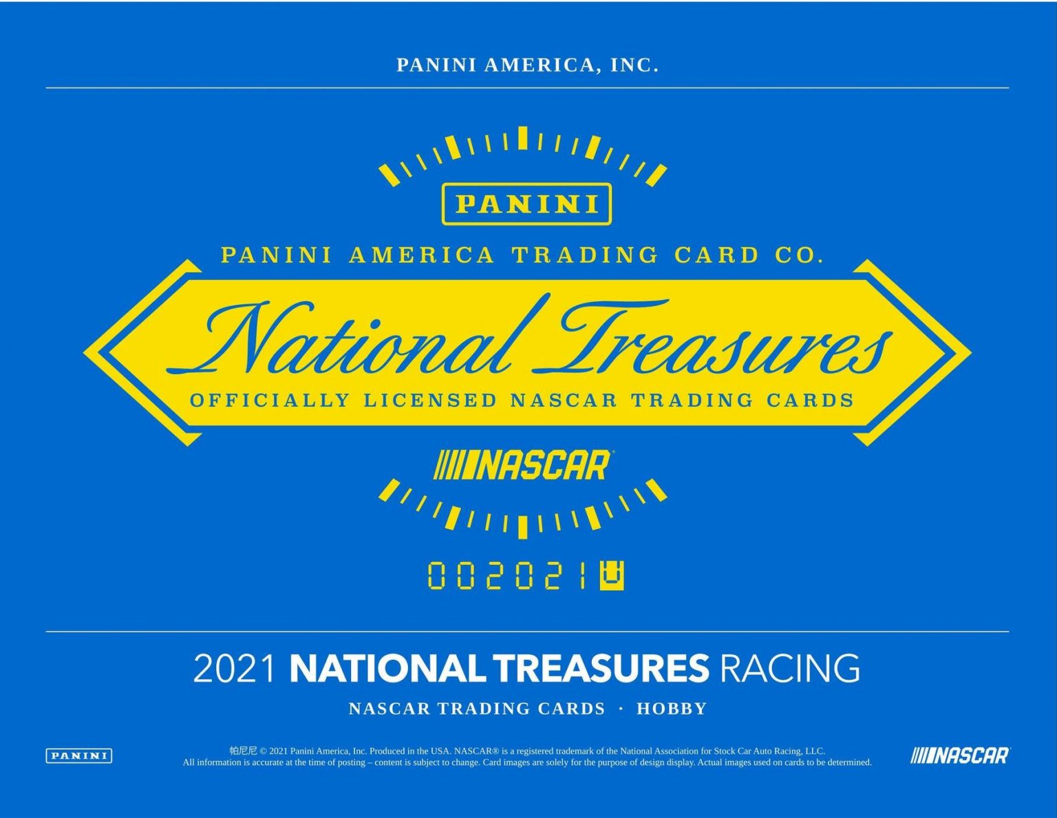 2021 Panini National Treasures Racing NASCAR Card Checklist