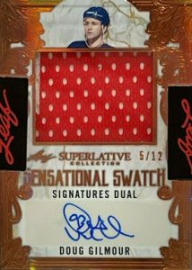 Sensational Swatch Signatures 2 Bronze HoloFoil Front Doug Gilmour, Wendel Clark