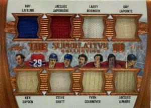 The Superlative 16 Bronze HoloFoil Guy Lafleur, Jacques Laperriere, Larry Robinson, Guy Lapointe, Ken Dryden, Steve Shutt, Yvan Cournoyer, Jacques Lemaire