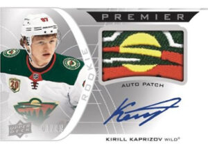 Acetate Rookie Auto Patch Horizontal Kirill Kaprizov MOCK UP