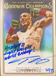 Auto Inscriptions Teofimo Lopez