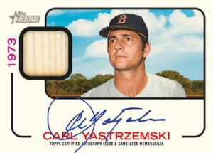 Flashback Auto Relic Carl Yastrzemski MOCK UP