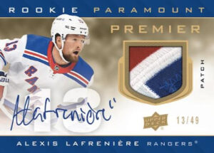 Rookie Parmount Patch Auto Alexis Lafreniere MOCK UP