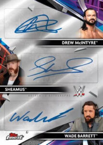 Triple Auto Drew McIntyre, Sheamus, Wade Barrett MOCK UP