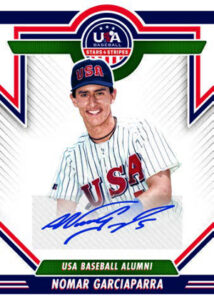 USA Baseball Alumni Signatures Blue Ink Nomar Garciaparra MOCK UP