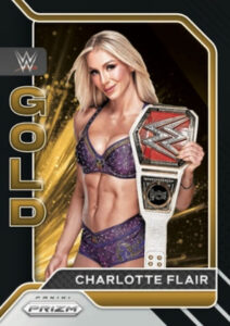 WWE Gold Prizms Black Charlotte Flair MOCK UP