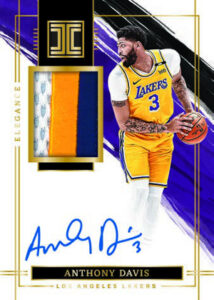 Elegance Veteran Jersey Auto Holo Gold Anthony Davis MOCK UP