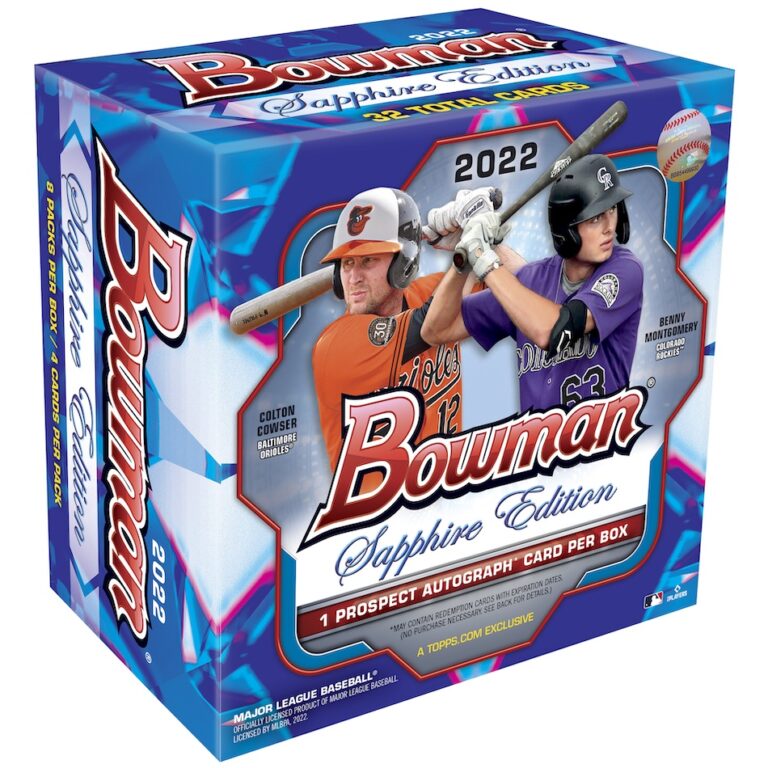 2022 Bowman Sapphire Edition Baseball Card Checklist