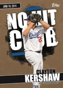 No Hit Club Gold Clayton Kershaw MOCK UP