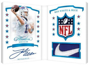 Red, White, and Blue Booklets Auto Josh Allen MOCK UP