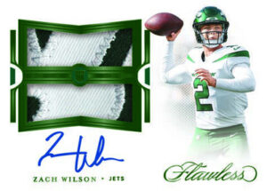 Rookie Dual Patch Auto Zach Wilson MOCK UP